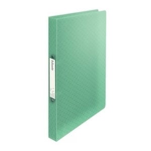 Carpeta de anillas | polipropileno | verde transparente | 21mm | A4
