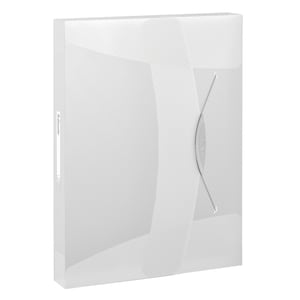 Carpeta de documentos Esselte | Polietileno | Blanca transparente | 47mm | A4