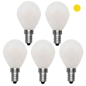 Pack x5: Bombilla LED E14 | Luz cálida | 4W | 3000K