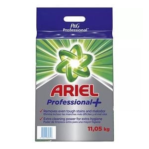 Ariel Detergente en polvo Profesional Pro Plus | 11 kg | 130 lavados