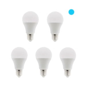 Pack x5 Bombilla LED E27 | Luz blanca | 10W | 6500K