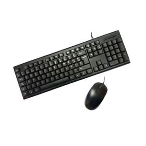 Teclado y ratón con cable | Negro