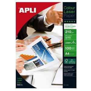 Apli Papel Fotográfico Brillante | A4 210 g 100 hojas