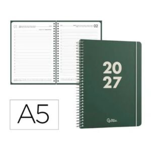 Agenda 2027 A5 espiral día vista | Verde