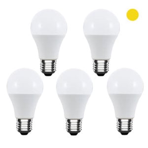 Pack x5: Bombilla LED E27 | Luz cálida | 7W | 3200K