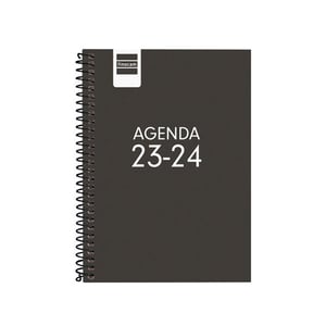 Agenda escolar 23-24 | Semana vista | Negro