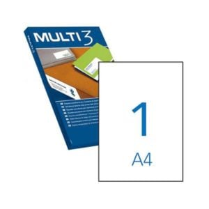 Multi-3 Etiquetas | 210 x 297 mm 100 etiquetas