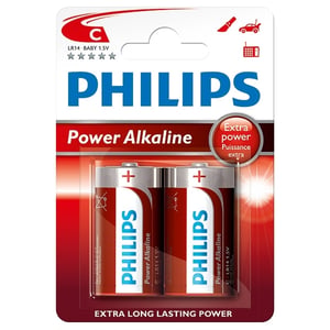 Philips Power C/LR14/MN1400 | Pilas Alcalinas | 2 unidades