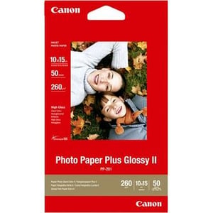 Canon PP-201 Papel Foto Glossy Plus II | 10 x 15 cm 265 g 50 hojas
