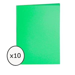 PACK x 10: Subcarpeta | 180g/m2 | Verde Intenso