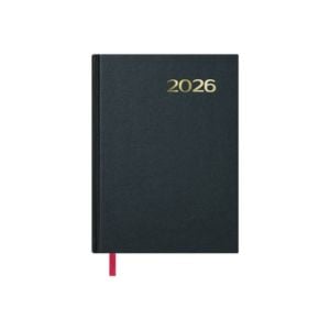 Agenda 2026 A5 día vista negra