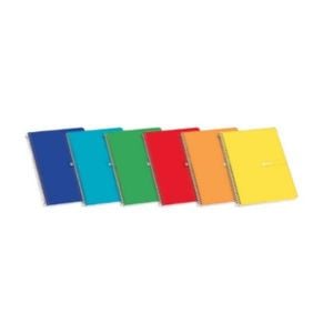 Enri Cuaderno espiral folio | Cuadrícula 4 mm 60 g Tapa blanda Surtido
