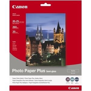 Canon SG-201 Papel Foto Plus Semi-gloss | 20 x 25 cm 260 g 20 hojas