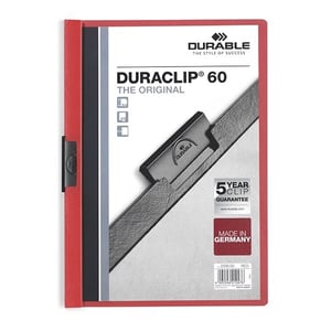 Durable Duraclip Portafolios | rojo | A4 | 60 páginas