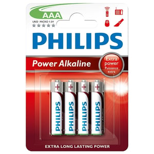 Philips Power AAA/LR03/MN2400 | Pilas Alcalinas | 4 unidades