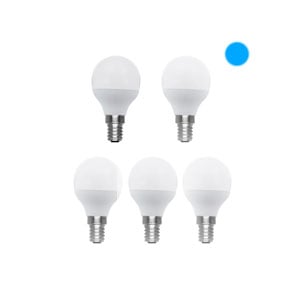 Pack x5: Bombilla LED E14 | Luz blanca | 5W | 6000K