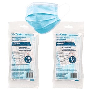 Pack x2: Mascarilla Quirúrgica desechable 3 capas | 10 u.