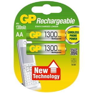 GP 1300 AA/LR06/MN1500 | Pilas recargables | 2 unidades