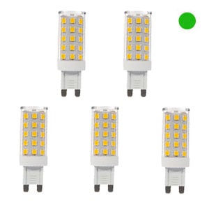 Pack x5: Bombilla LED G9 | Luz neutra | 4W | 4500K